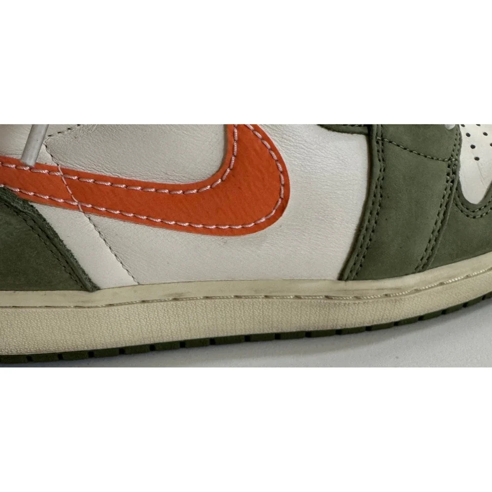Nike Air Jordan 1 Retro High OG Craft Celadon Olive Orange FB9934-300 Men's 12